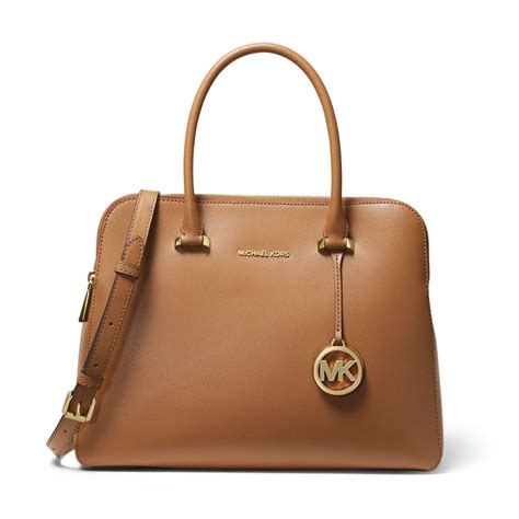 michael michael kors houston mid double zip satchel